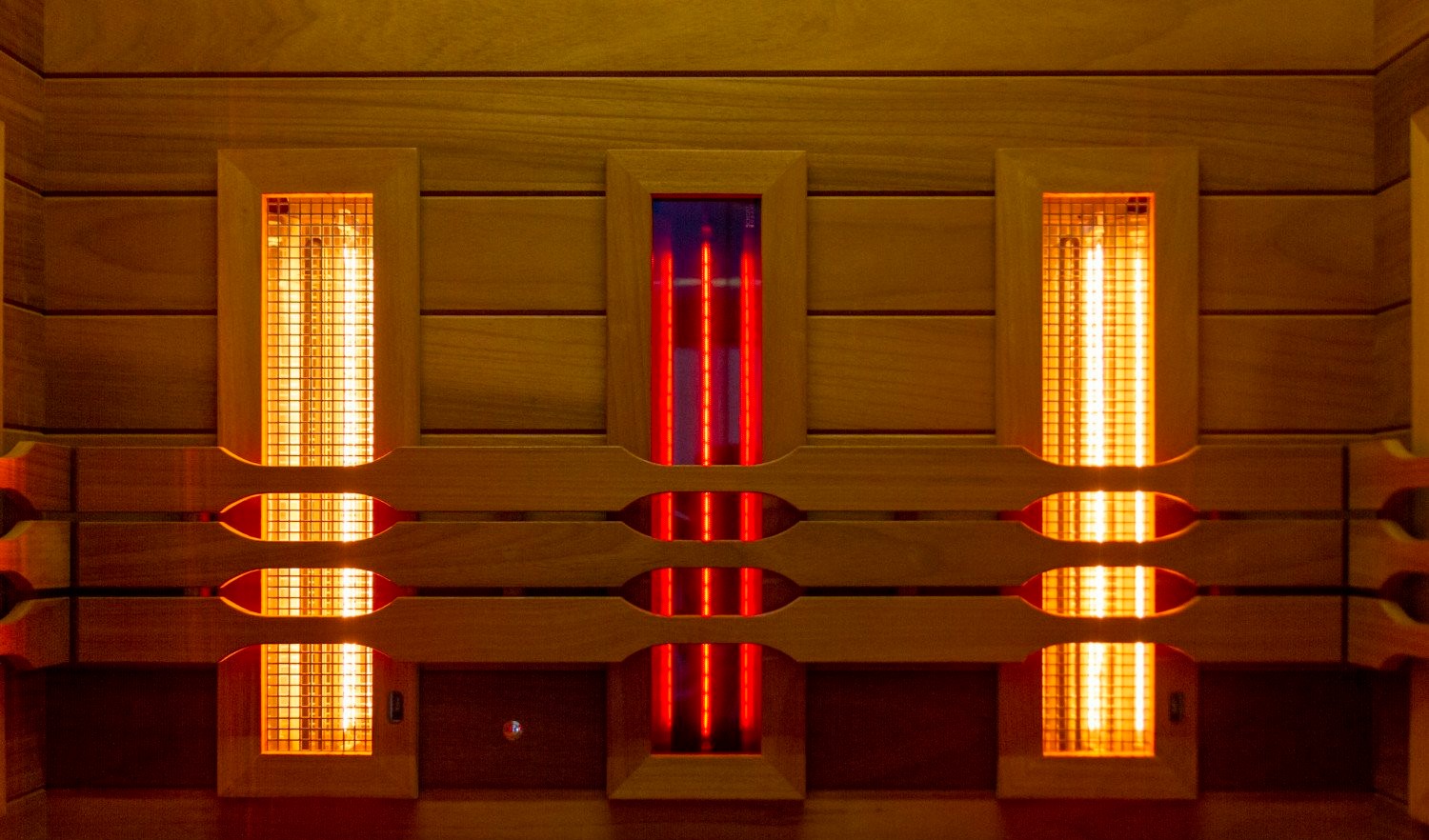 Artissan Wellness close up infraroodlampen sauna